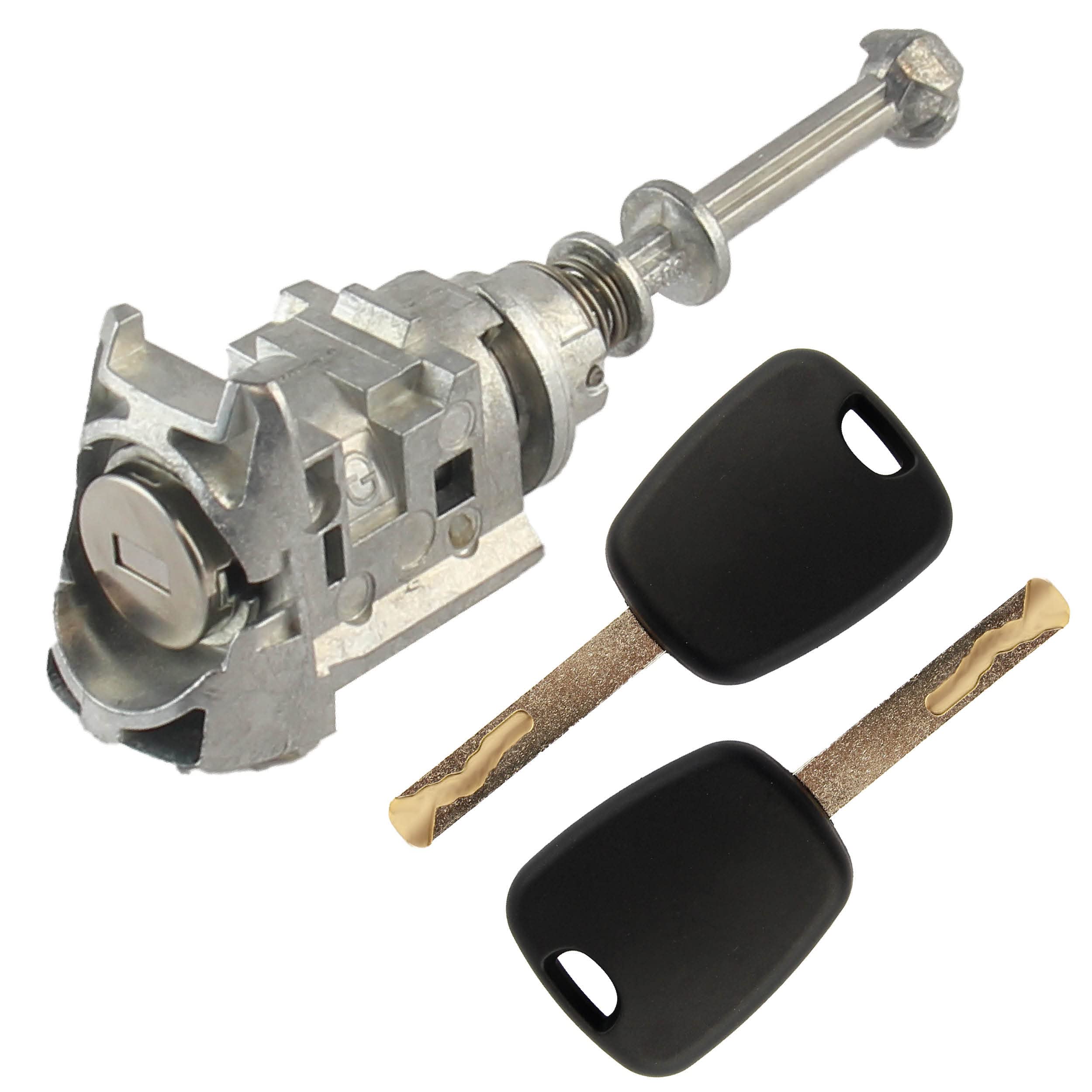 STARKIT PERFORMANCE Cerradura puerta compatible para Citroen C4 y Peugeot 407 (2004-2011) delantero izquierdo (conductor) Bombin cerradura con duplicado de llave | 9170Y1 | 9170Y0