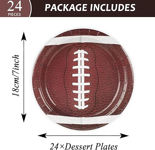 Vista 14 de gisgfim 24 platos de papel desechables para motocross de 7 pulgadas, suministros para fiestas de cumpleaños, platos de postre, decoraciones