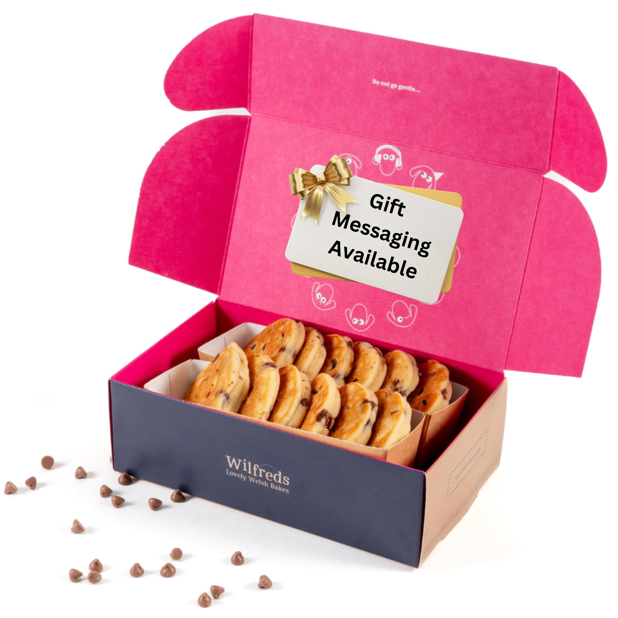 Chocolate Chip Welsh cakes - 12 Handmade Delights with Rich Shirgar Butter Flavour, Delivered to Your Door for a True Taste of Wales in a Gift Ready Box