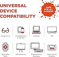 Vista 3 de WHOOSH! Screen Shine Duo - Spray limpiador de pantalla para iPad, monitor, laptop, MacBook, botellas de 3.4 onzas y 0.3 onzas con 2 paños