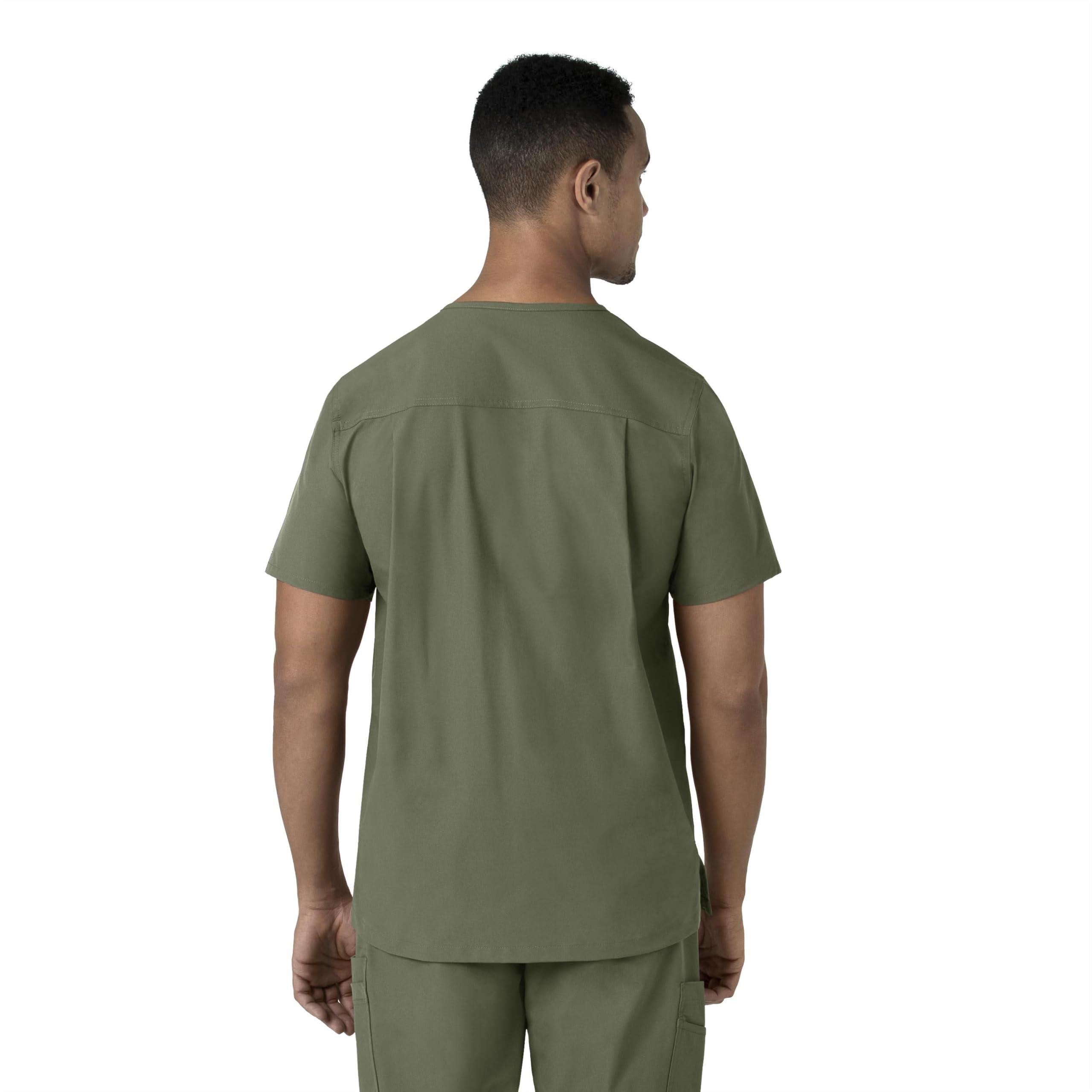 Carhartt Męski top Scrub, męski top z dekoltem w serek, 1 szt, Oliwka, XL