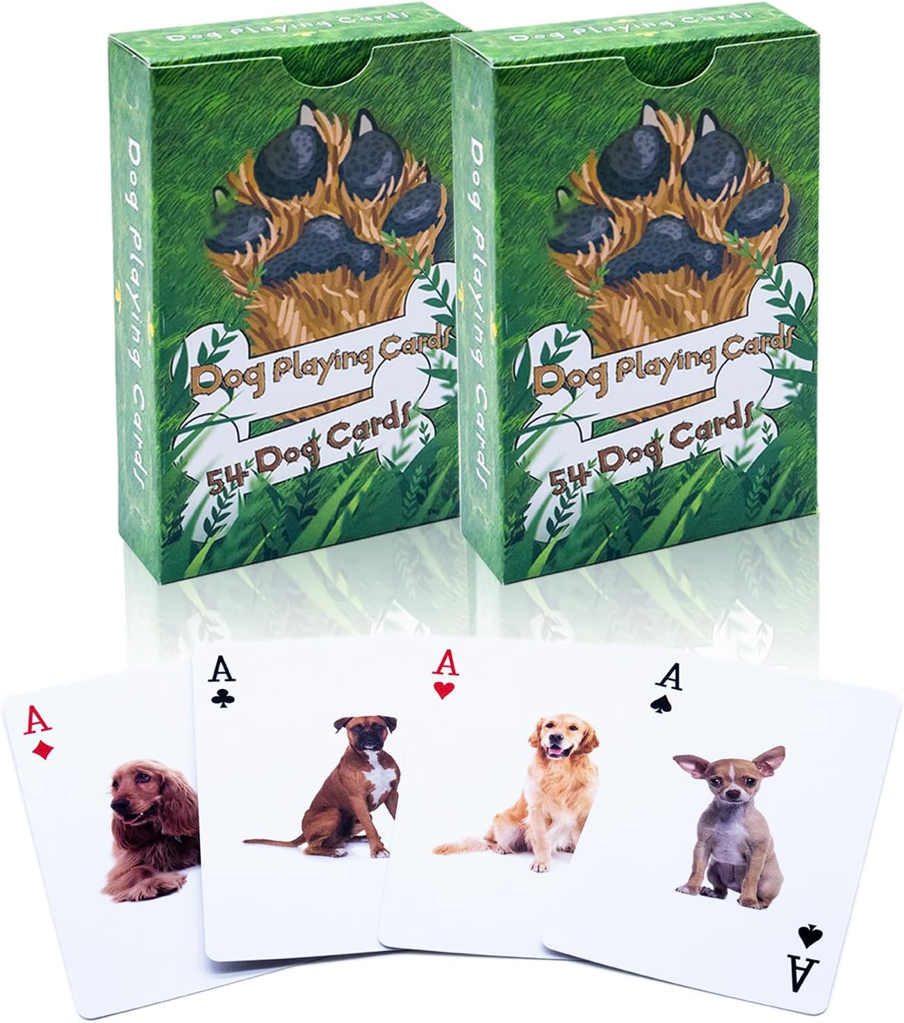 2 Decks Dog Playing Cards, Dog Card Games, Dog Poker Cards, Dog Deck of Cards
