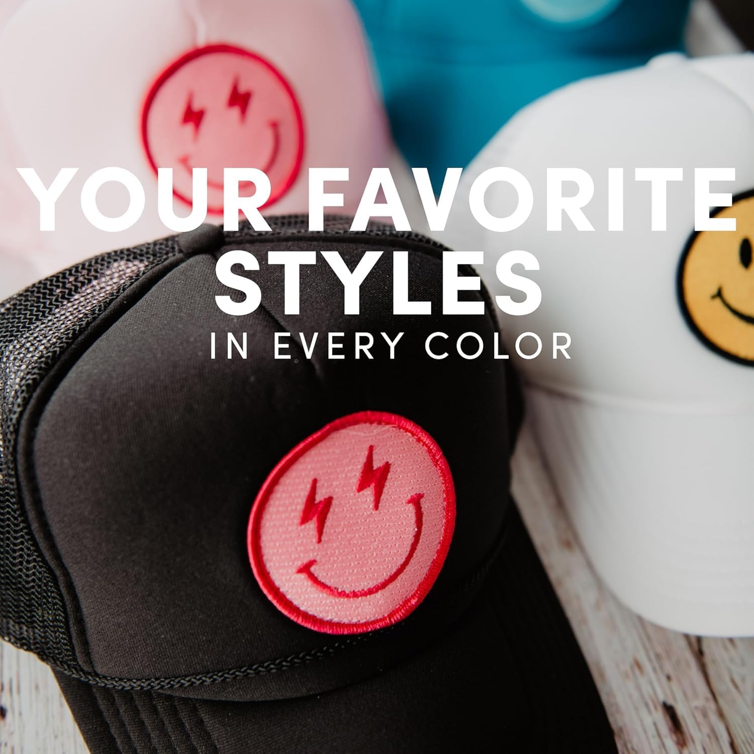 KATYDID Drinks Well with Others Vintage Hat - Two-Toned Trucker Hat - Embroidered Vintage Baseball Cap for Women - Snapback - Image 4