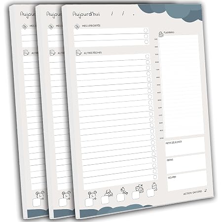 TO DO LIST Bloc-Notes A5 Efficace - 50 Pages Non Datées Pour Gestion Tâches, Productivité & Objectifs Quotidiens