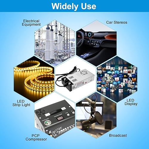 Miniatura 6 de Convertidor de nueva versión IMAYCC de 110 V CA a 12 V CC adaptador de transformador cargador máximo de 600 W 50 A