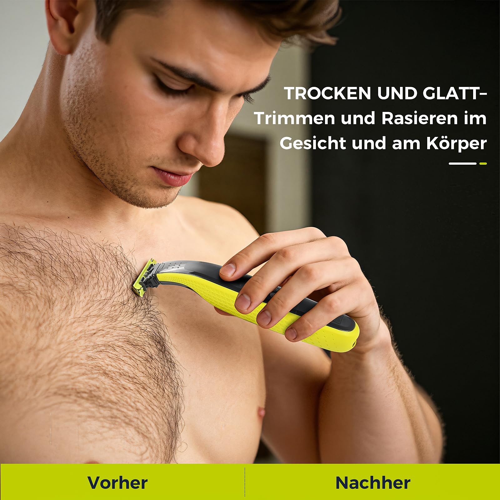 6 Stück Ersatzklingen für Philips one blade Original | Anti-Reibungs Rasierer Aus Rostfreiem Stahl Langlebig und Prazise QP210/80, QP2515, QP2520, QP2630, QP2834, QP6510, QP6530