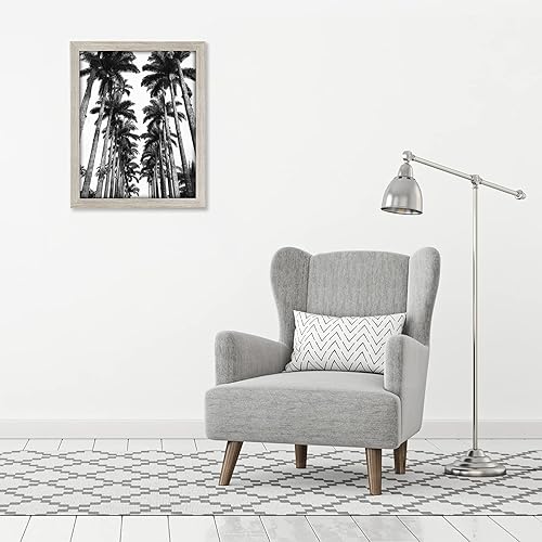 Vista 850 de Americanflat - Marco para póster de 71 x 74 cm con plexiglás pulido, portarretratos negro de madera industrializada, Epic Collection, marco ancho