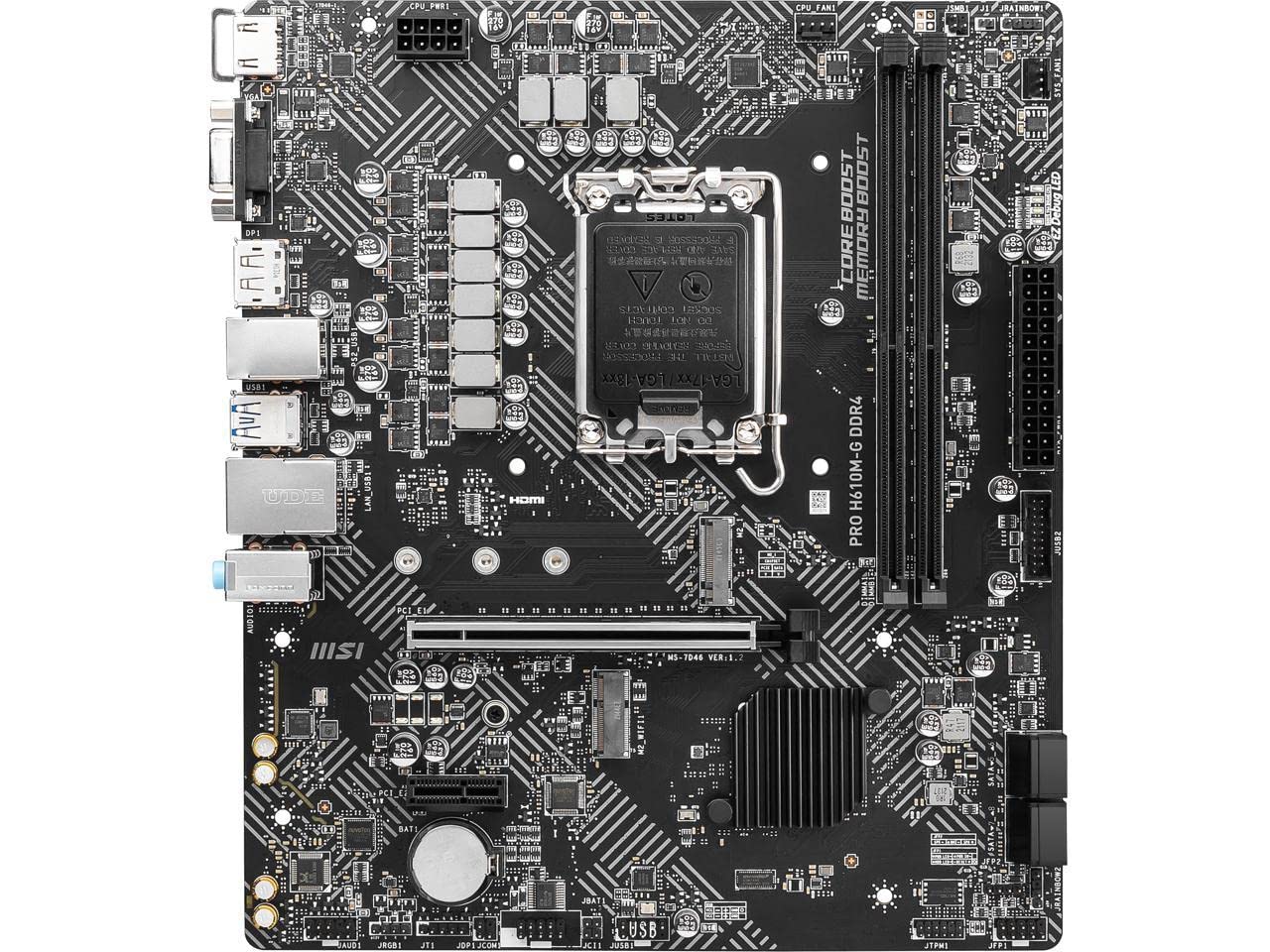 Amazon.com: MSI PRO H610M-G DDR4 Motherboard (12th/13th/14th Gen