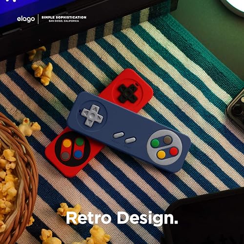 Miniatura 4 de elago R4 - Funda retro para control remoto para Apple TV Siri de 1 generación, diseño clásico de control no funcional, cordón incluido registrado