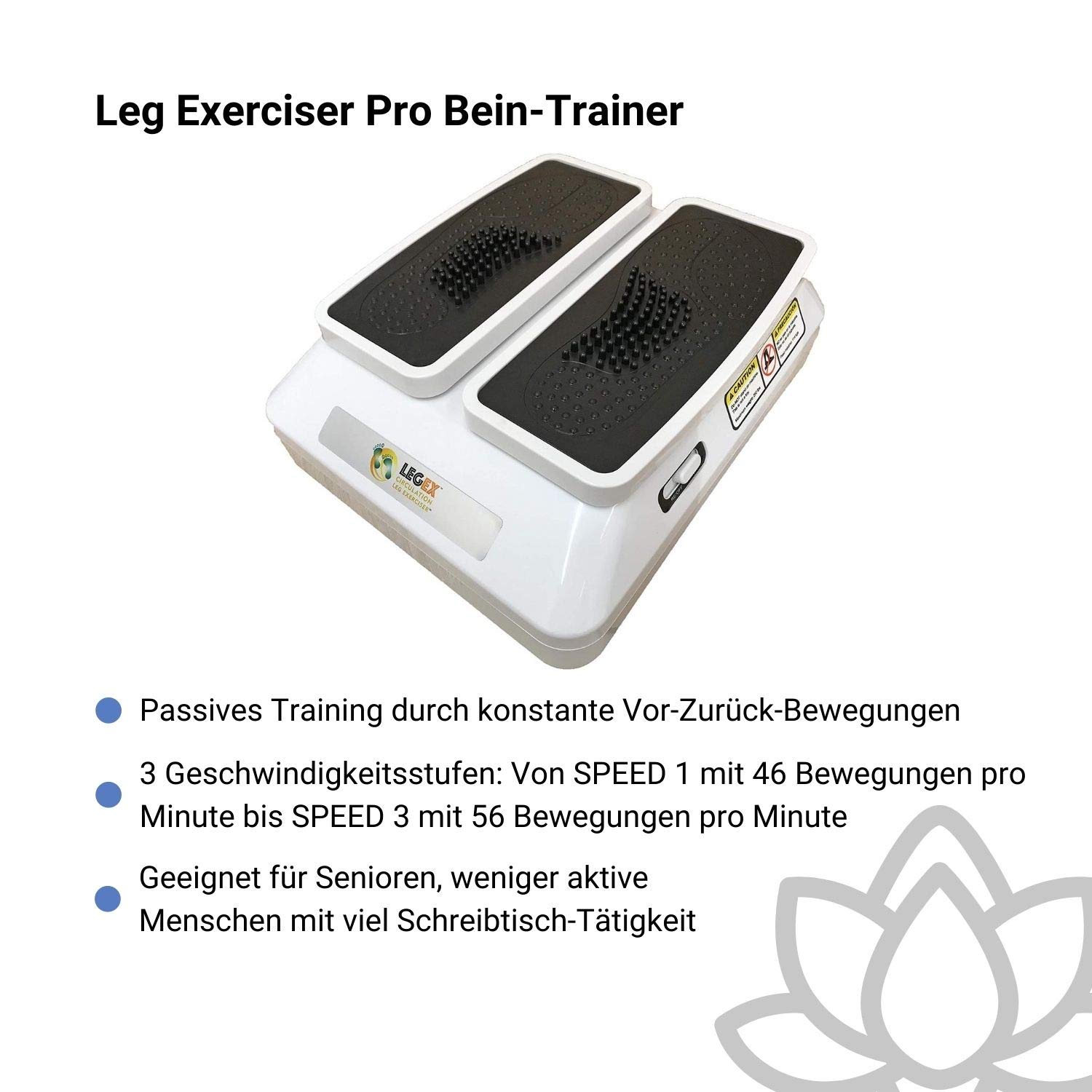 LexXerciser Pro Circulation Leg Exerciser Entraîneur de jambes passif