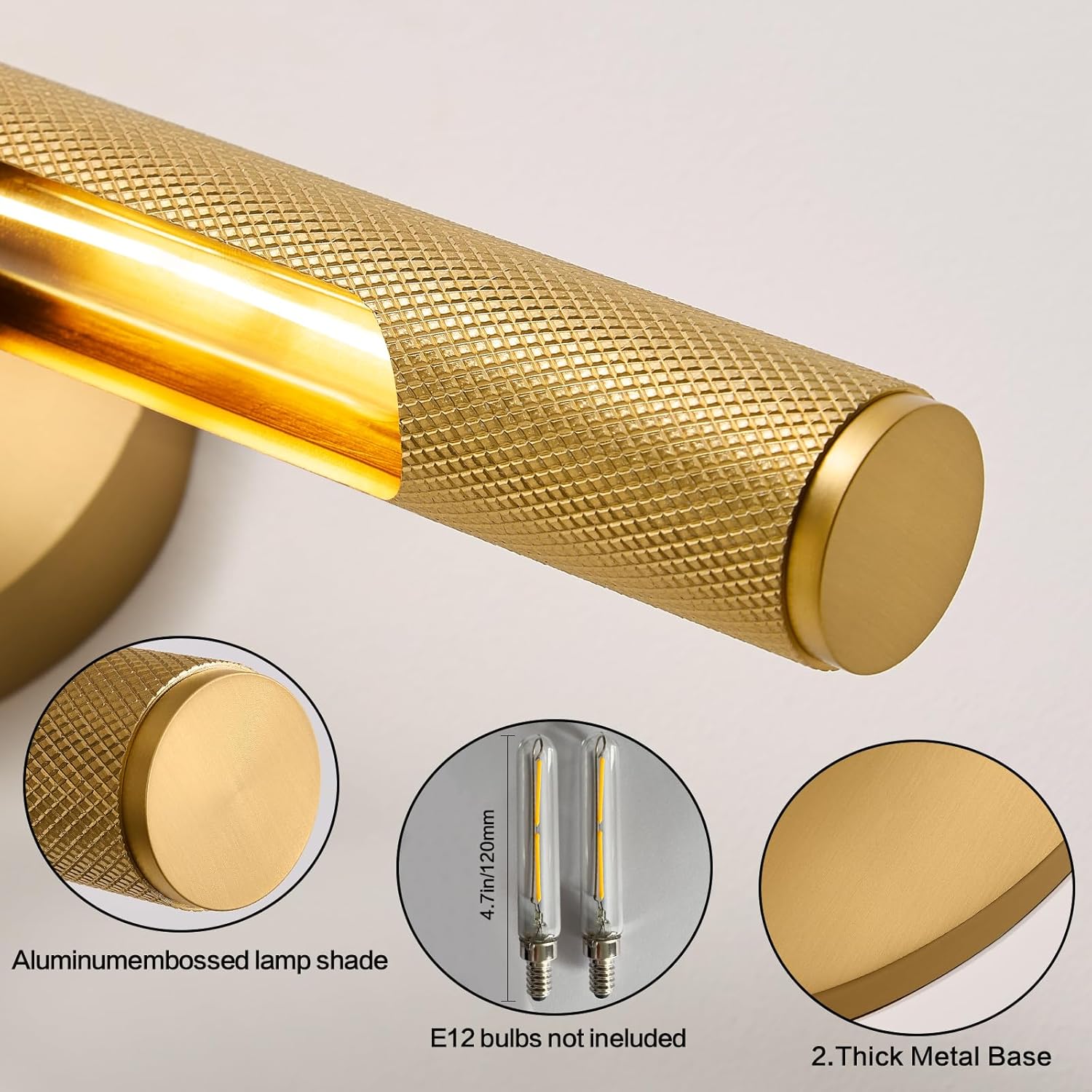 Wall Sconces Black Wall Picture Lights Hardwired Light Above Picture Frame19.7In Rotatable 360° Linear Wall Art Light for Living Room Bedroom Bathroom E12 - Image 10