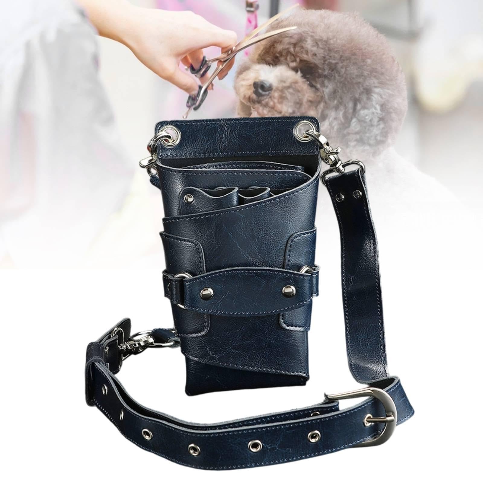 TISHITA Borsa Porta Attrezzi Da Parrucchiere, per Capelli, Rimovibile, Custodia per Forbici, Blu Scuro