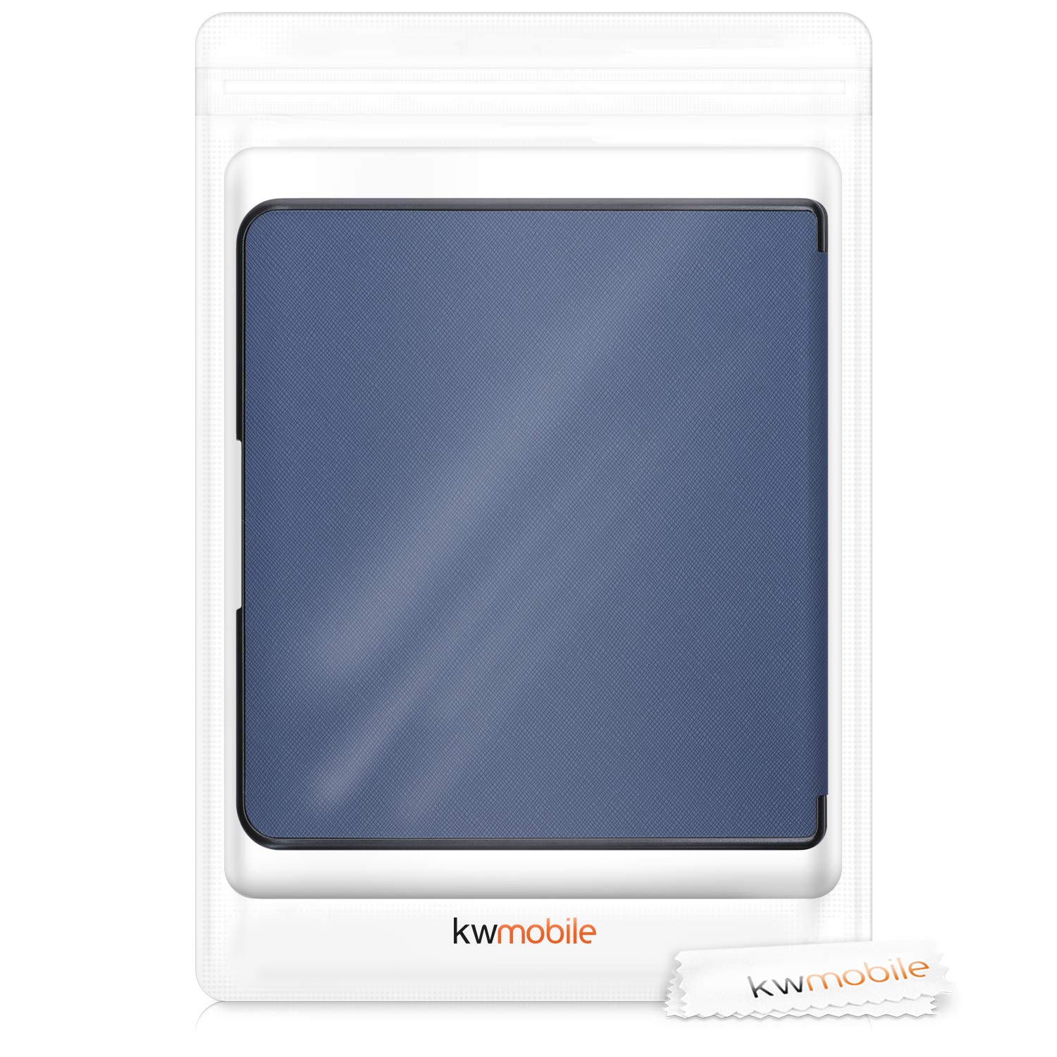 kwmobile Custodia Pieghevole Compatibile con Kobo Forma Cover - Cover Magnetica Pelle PU eReader - blu scuro