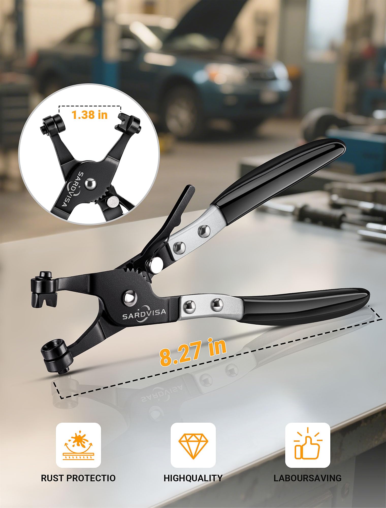 SARDVISA Hose Clamp Pliers - Easy Clamp Removal -3