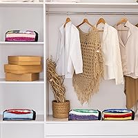 Vista 6 de Windyun 32 bolsas de almacenamiento transparentes con cremallera, bolsas de almacenamiento de plástico para suéteres, sábanas organizadoras, funda