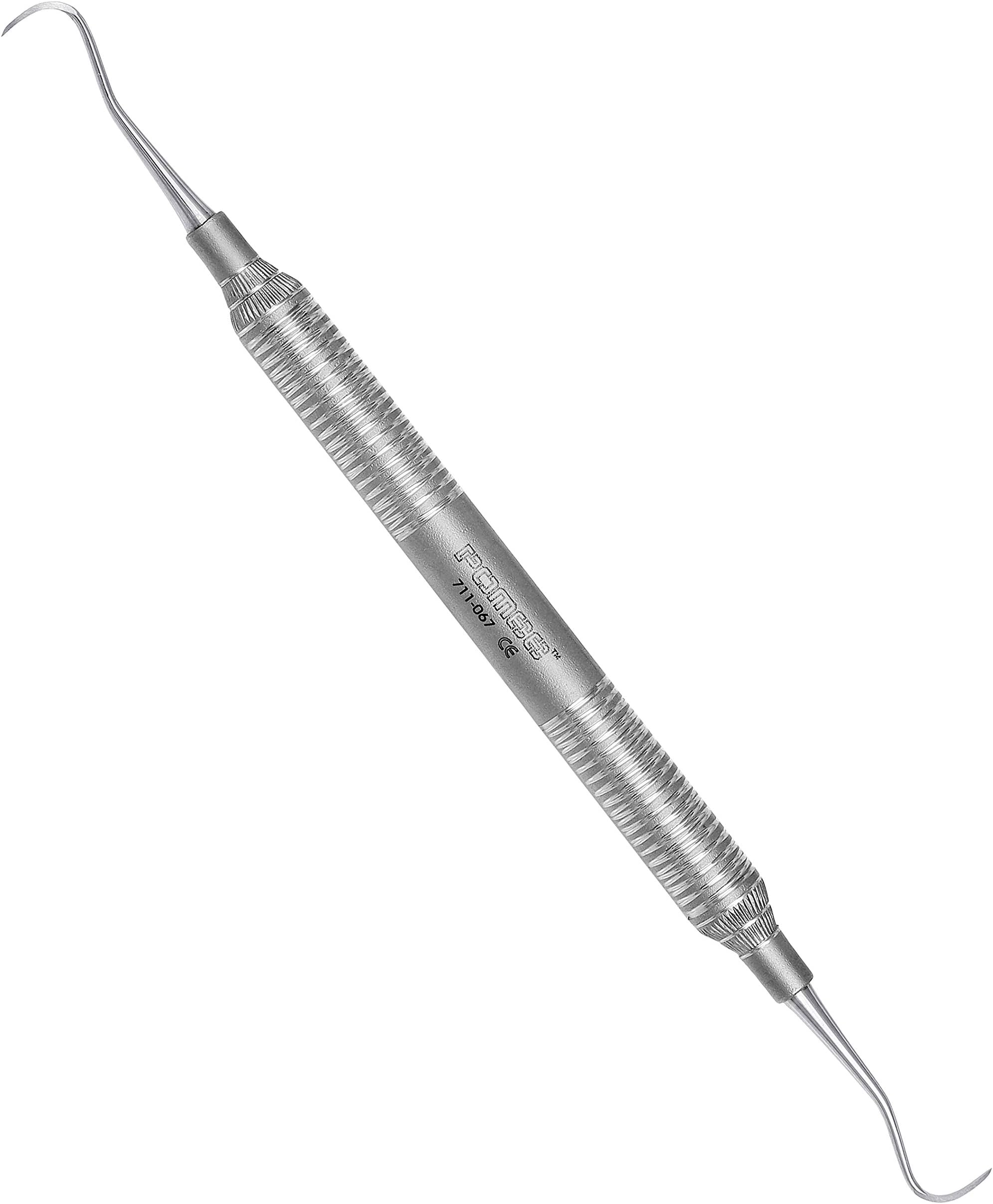 Pomee USA 711-067 Dental Scaler #H6/7, Double-Ended 9.5 mm Ultra-Light Hollow Handle, Autoclavable Instrument for Plaque Removal