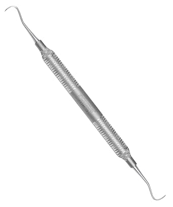 Pomee USA 711-067 Dental Scaler #H6/7, Double-Ended 9.5 mm Ultra-Light Hollow Handle, Autoclavable Instrument for Plaque Removal