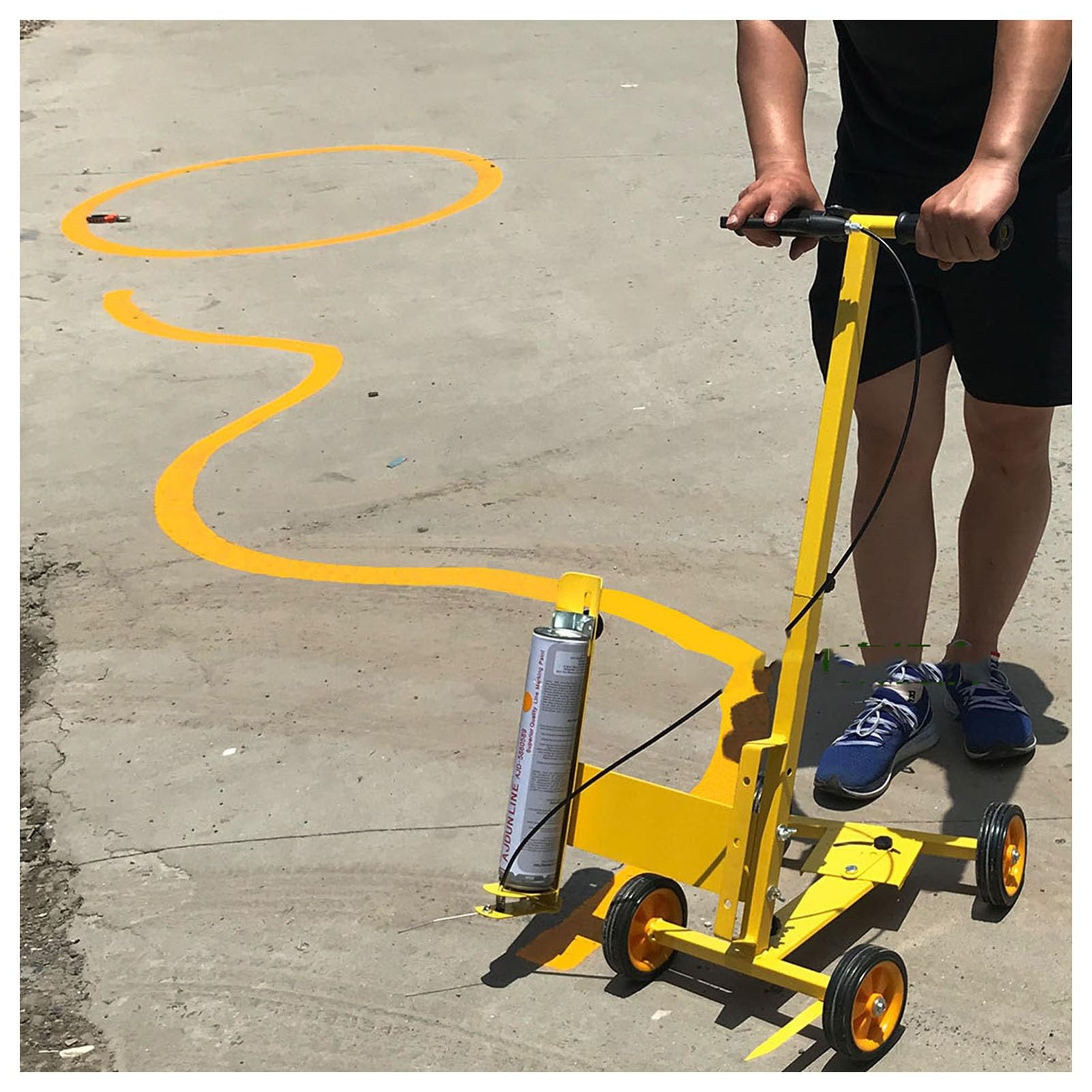 GTHTUHFD Line Marking Machine,Wheel Transfer Line Marking Machine,Road Marking Machine,Marking Tools,For Schools Sports Surfaces Industrial Marking