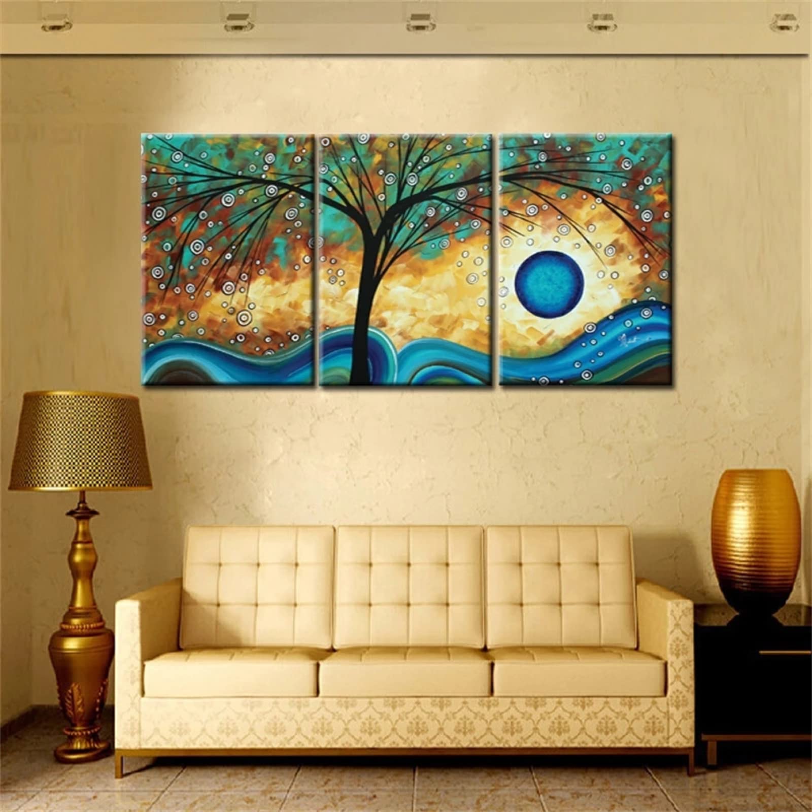 5D Diamond Painting Kits Completo, 3 Pezzi Square drill Albero Astratto 35x45cm Fai da Te Pittura Diamante, DIY Strass Ricamo Pittura a Punto Croce Arte Mestiere per Decorazione della Parete di Casa