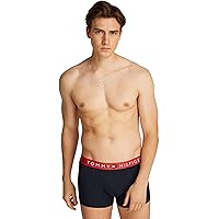 Tommy Hilfiger Uomo Pantaloncino Boxer Confezione da 3 Trunks in Cotone
