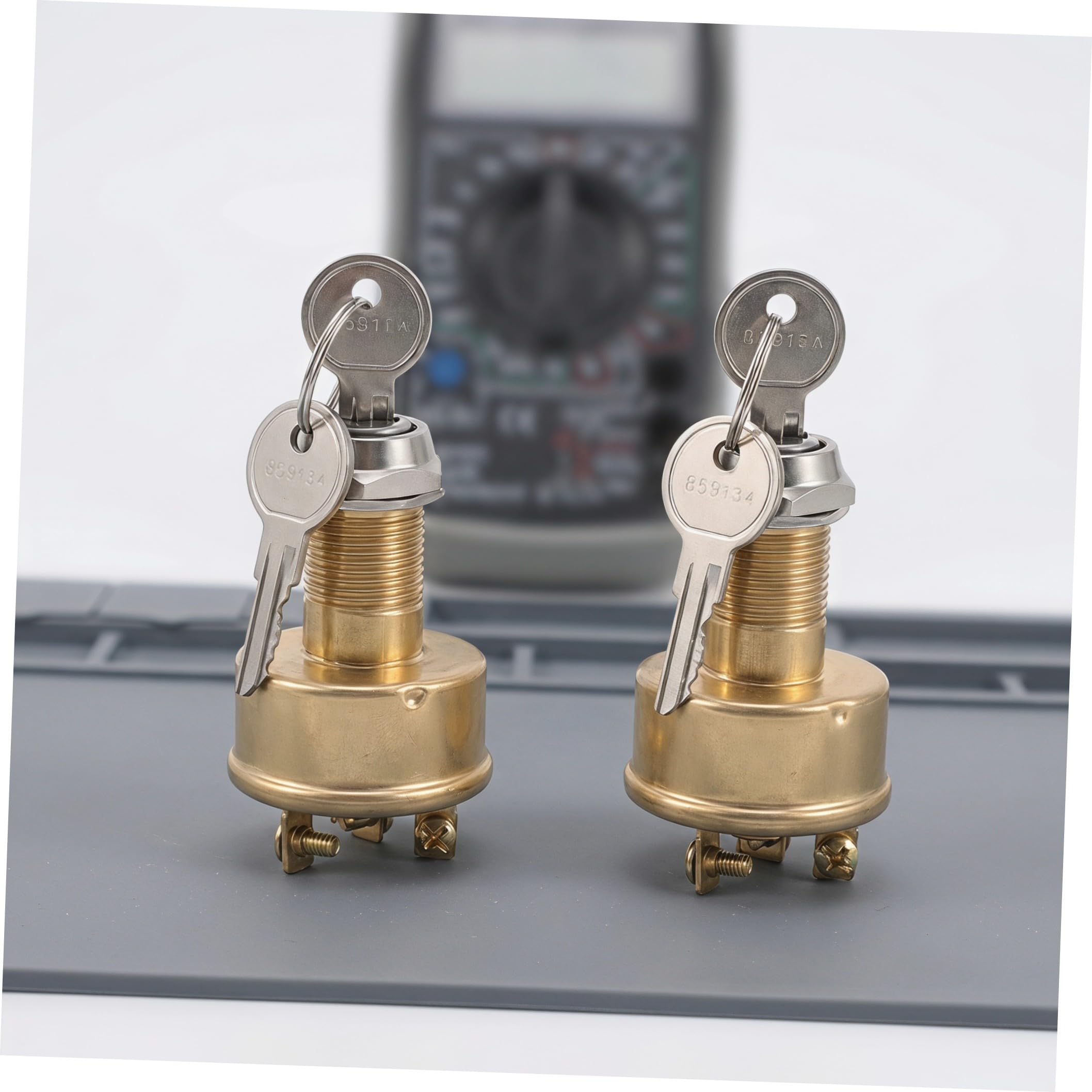 PRETYZOOM 2 Piezas Interruptor de Encendido con Llave de 3 Posiciones 12v