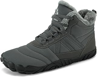 Unisex Winter Barfußschuhe Warm Gefüttert Winterschuhe EU Gr.36-48