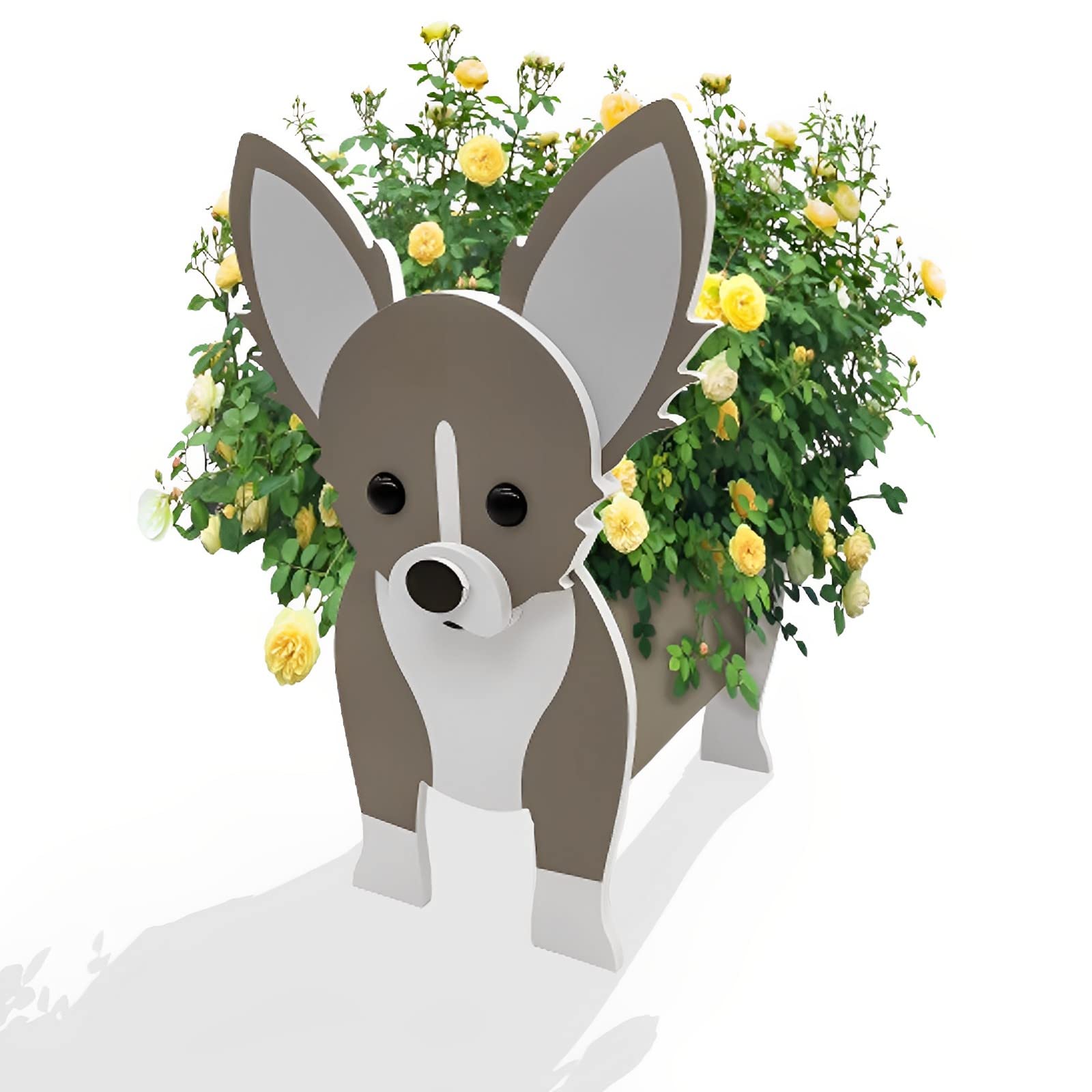 strolfay Dog Flower Planter Gifts for Women,Cute PVC Dog Planters,Flower Pots Indoor Outdoor,Garden Planter for Birthday,Office,Pet Lovers 9.45 * 8.26 * 13.43in(Chihuahua) โ image 1