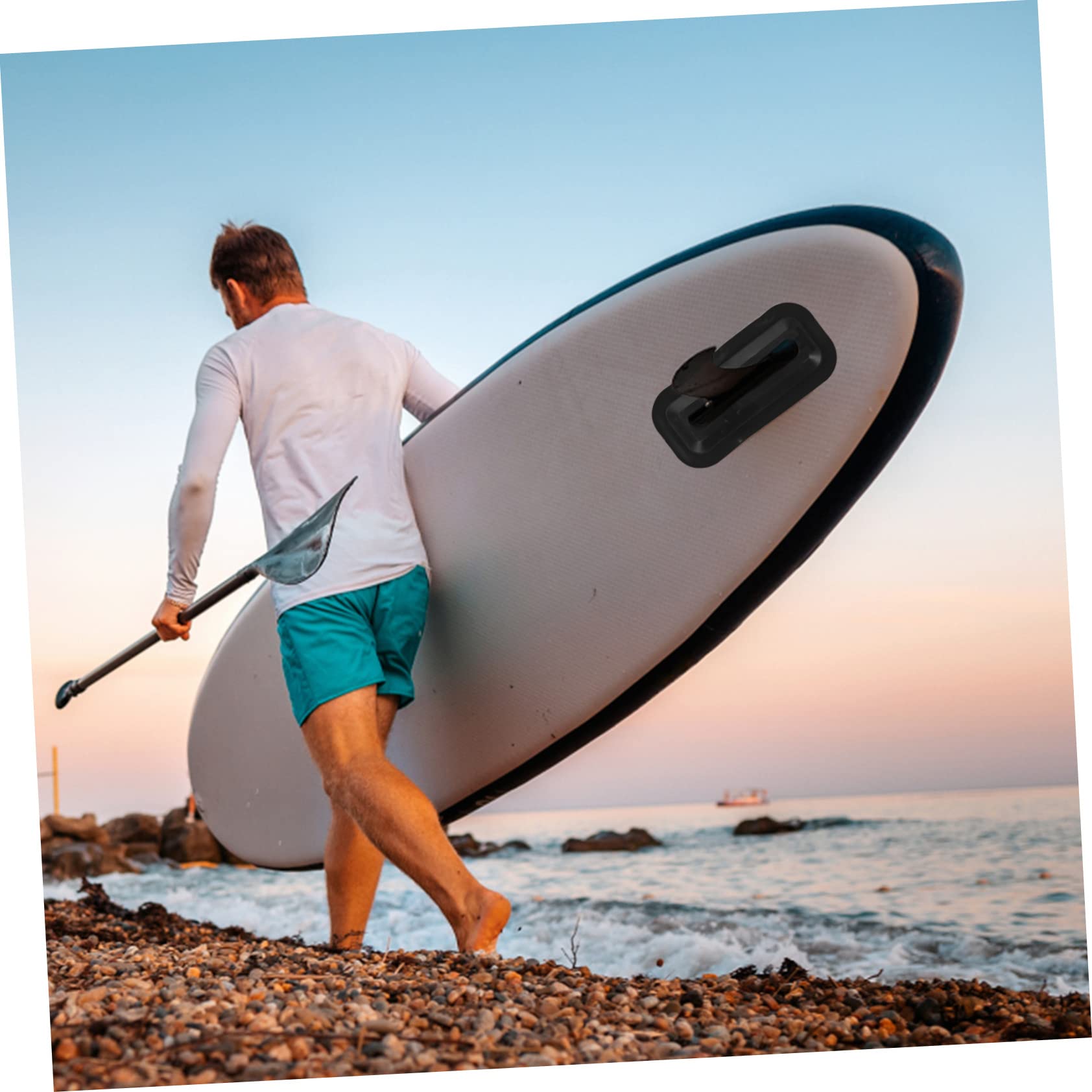 Set 3 Pz Pinna di Tracciamento per Kayak e Paddleboard in PVC Nero, Facile da Installare Tenuta per Vacanze Estive e Pagaiare su Acque Piane