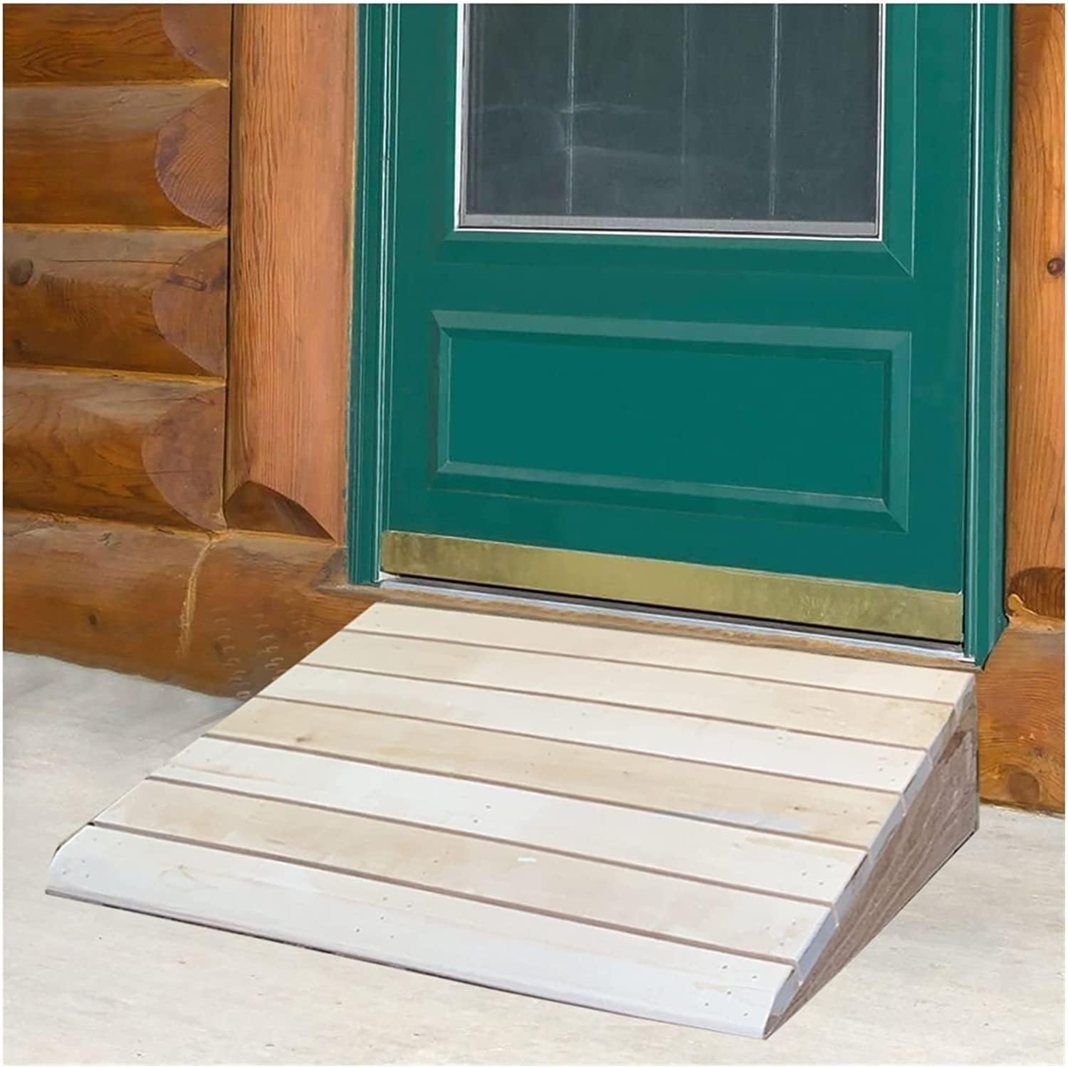 LJFYXZ Wood Entry Ramp Threshold Ramp for Elderly/Toddlers