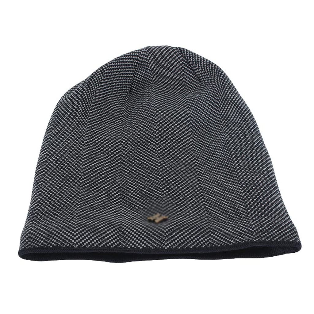Moda Uomo Adulto Uomo Inverno Cappello Caldo for Unisex Maglia Casual Berretti Casual Skullies Cotone Cappelli di Lana Marca Solido all'aperto(3-Pack)