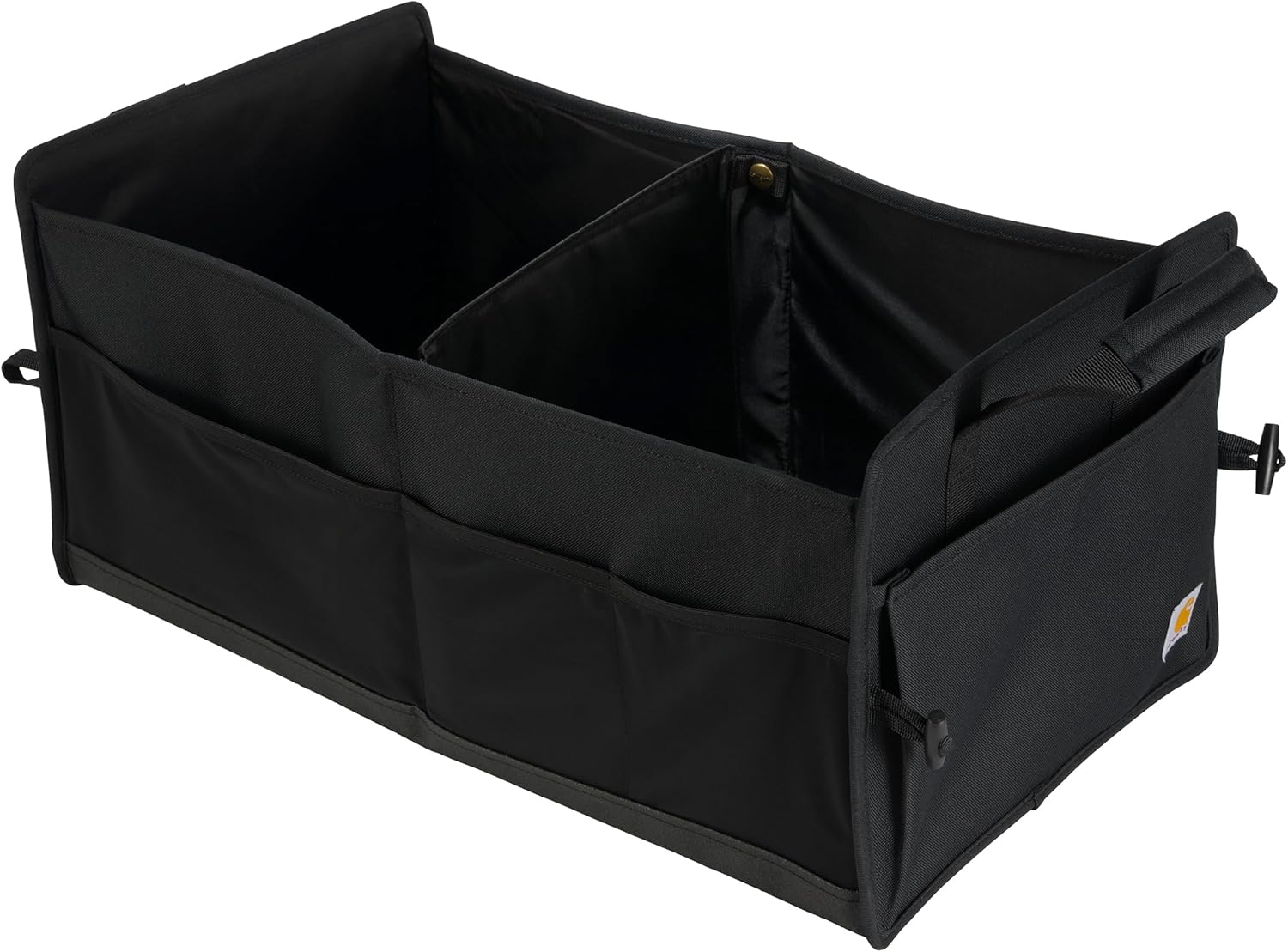 Carhartt Universal Collapsible Cargo Trunk Organizer, Portable Accessory Storage Organizer for Automotive, SUV, Trucks & Cars, Black, One Size