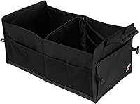 Carhartt Collapsible Trunk Organizer - Durable 600D Polyester Cargo Storage for SUV, Truck, Car - Black, Universal Fit