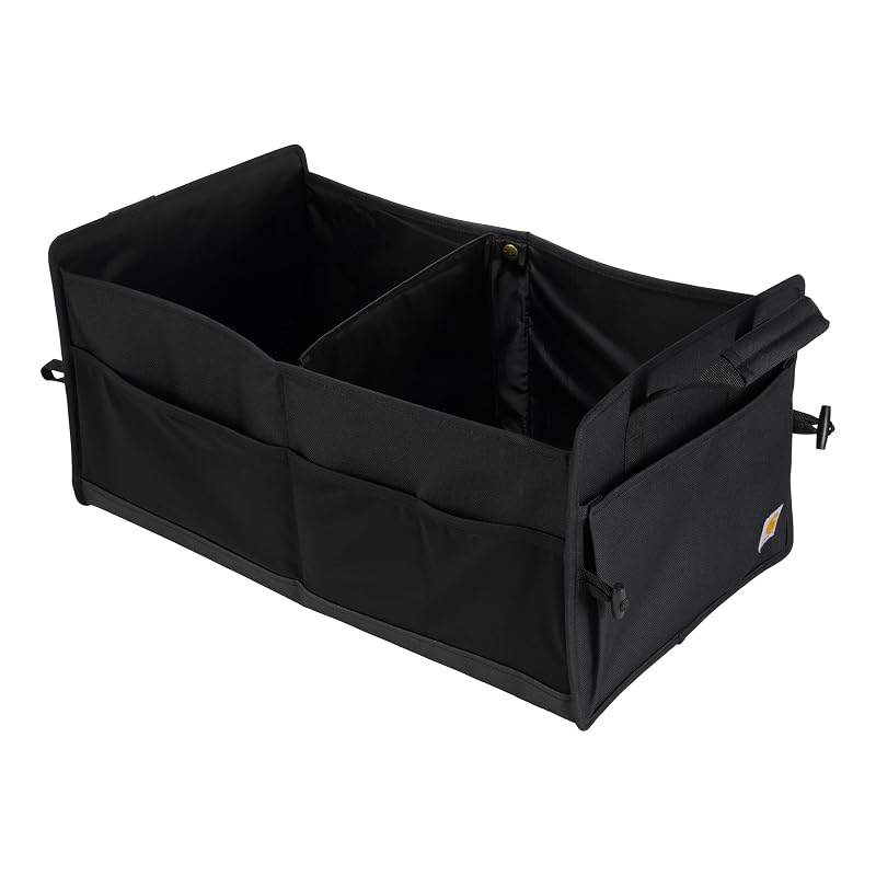 Organizador dobrável para porta-malas Carhartt em poliéster 600D, preto