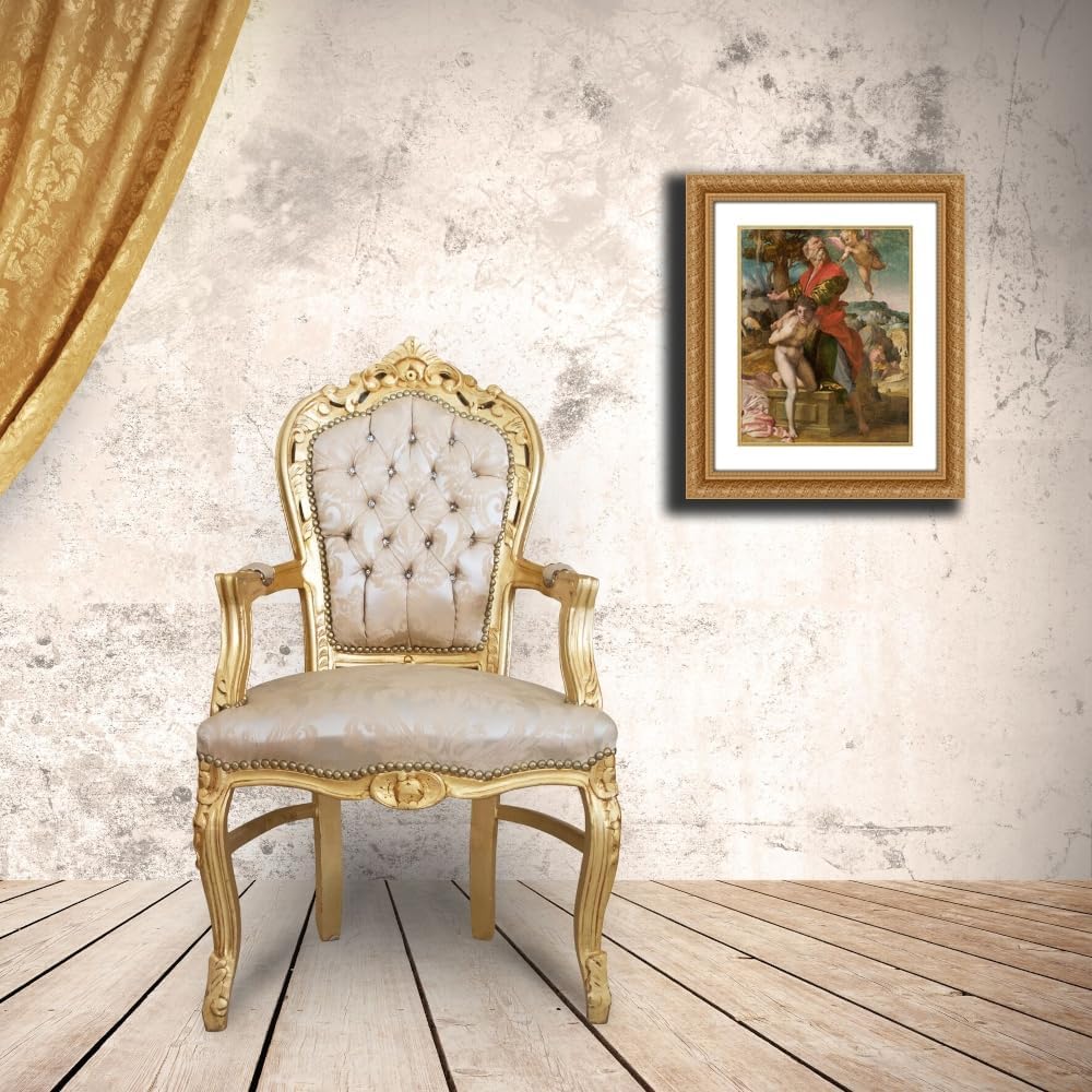 ArtDirect The Sacrifice of Isaac Custom Framed Art Print Giclee Print or Canvas Options with Various Sizes and Customization by Sarto, Andrea del