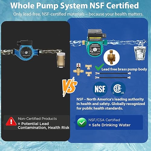 Miniatura 20 de HBS24-12T Kit de bomba de recirculación de agua caliente instantánea digital inteligente – Termostato integrado, temporizador, pantalla digital