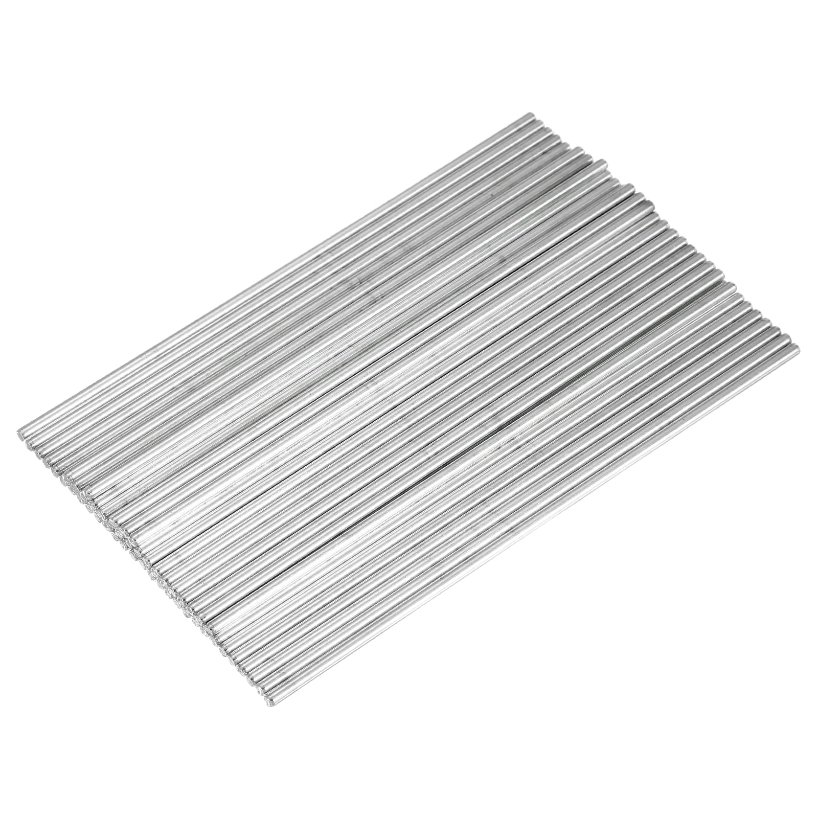 sourcing map 50pcs 3mmx150mm Toys Shaft Round Rod Axles Drive Shaft Silver