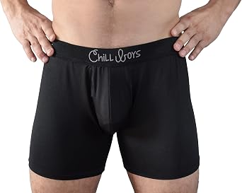 Chill Boys Mens Boxer Briefs - Soft Stretch Moisture Wicking Mens Underwear. Quick Drying Performance Boxers