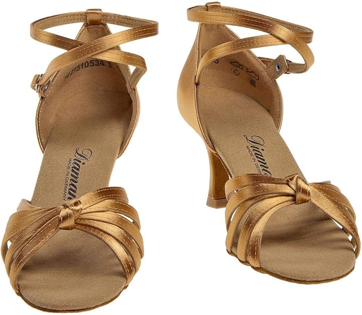 Diamant Latein 109-087-379 dansschoenen voor dames - standaard & latin, bruin brons, 42.5 EU