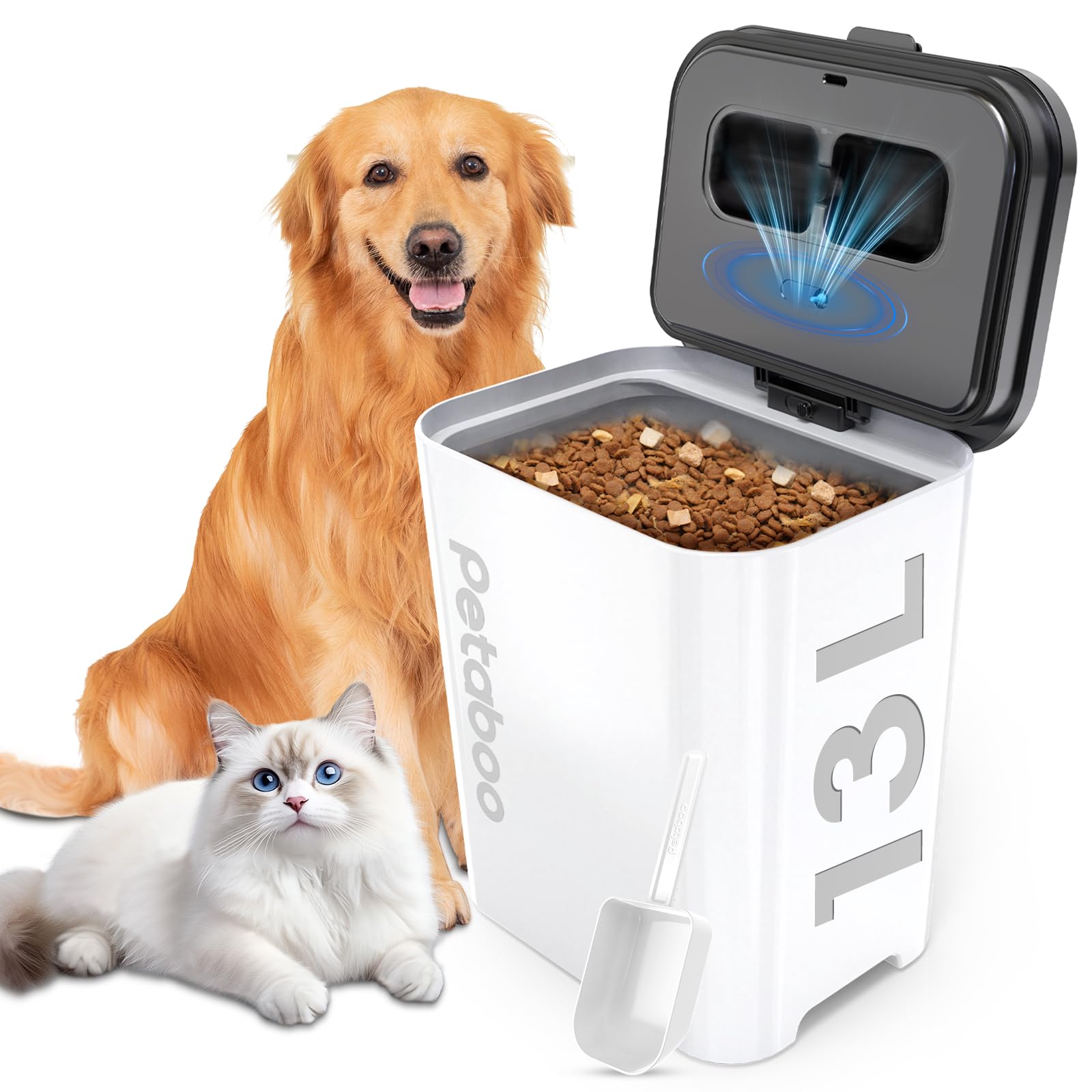 Amazon.co.jp: 真空保存容器 ペットフード Petaboo【-15kPa自動真空で