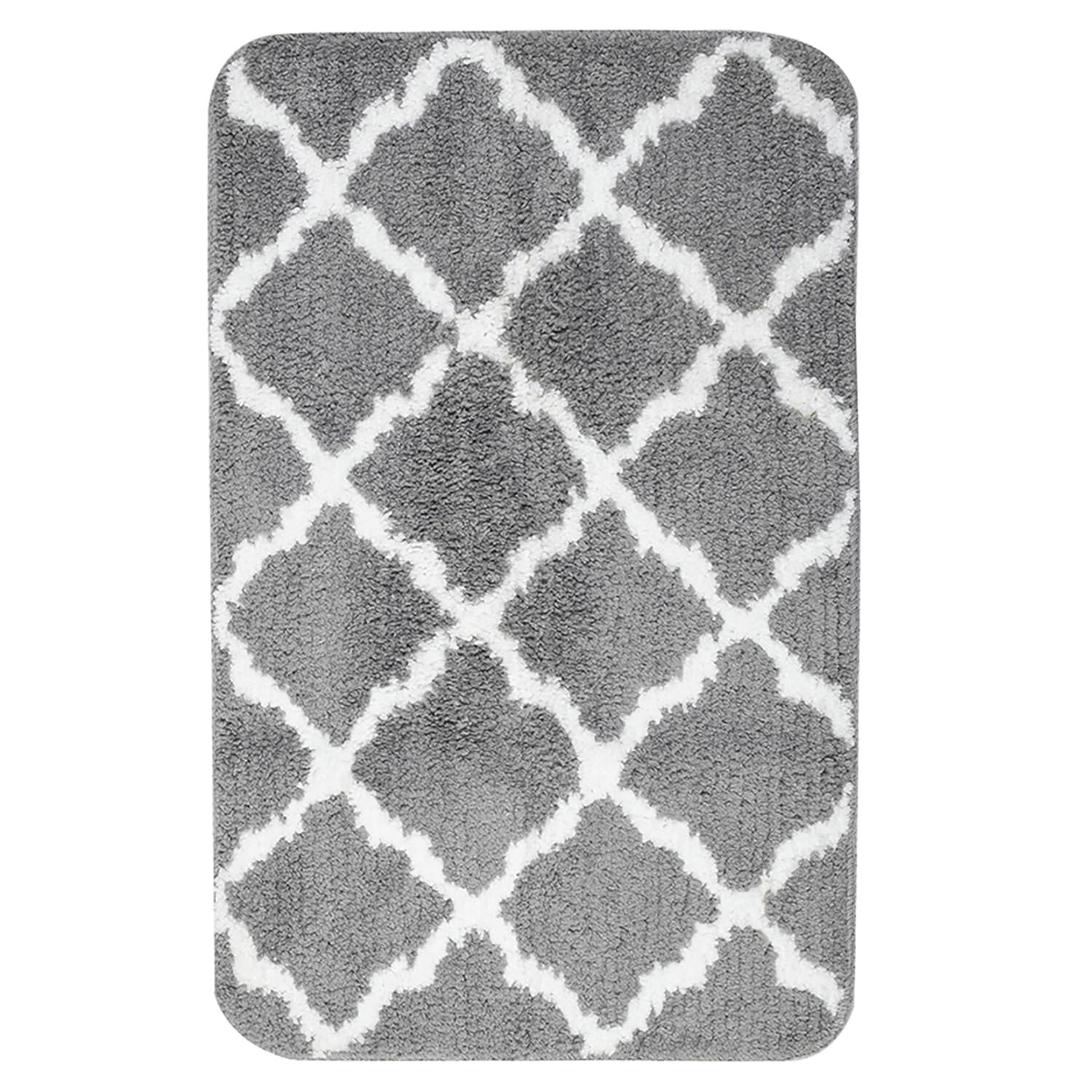 Soft Microfiber Mat 45x70cm Light Grey, Highly Absorbent, Supersoft, Quickdry, Nonslip, Machine Washable, Suitable for Any Room, Door, Kitchen, Kids Room