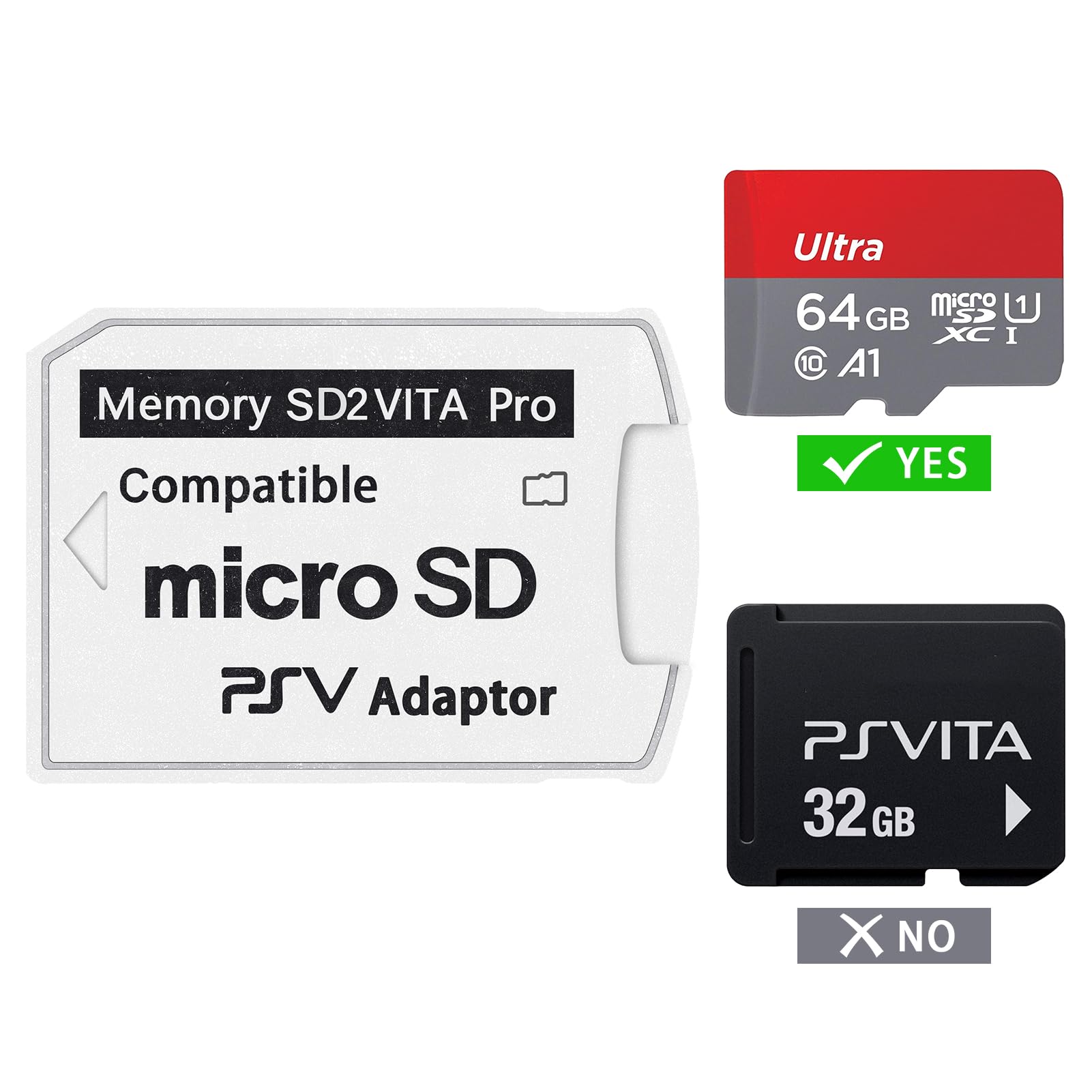 Adapter karty Micro SD SD2VITA do kart do gier PS Vita 1000/2000 z oprogramowaniem 3.60 lub nowszym