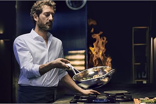 Miniatura 2 de WMF Profesional Resist Wok Diámetro Material multicapa Estructura de panal totalmente recubierta Mango de plástico adecuado para cocinas de