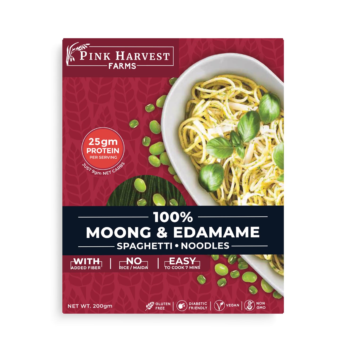 Pink Harvest Farms Moong & Edamame Spaghetti