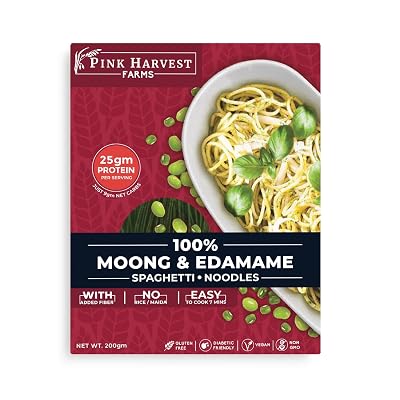 Pink Harvest Farms Moong & Edamame Spaghetti Noodles, 200 G