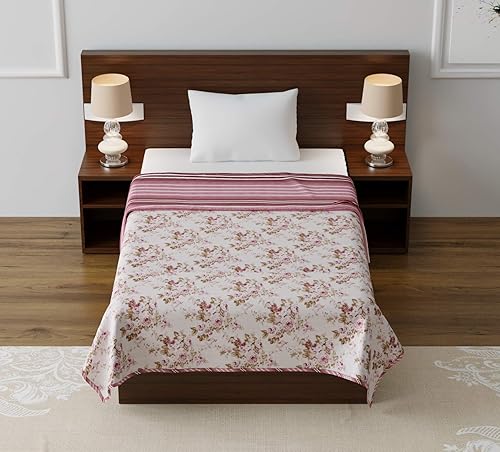 Jaipur Fabric Edredón - Edredón de cama alternativo para todas las estaciones - Sólido - Edredón acolchado ligero - Lavable a máquina - Edredón