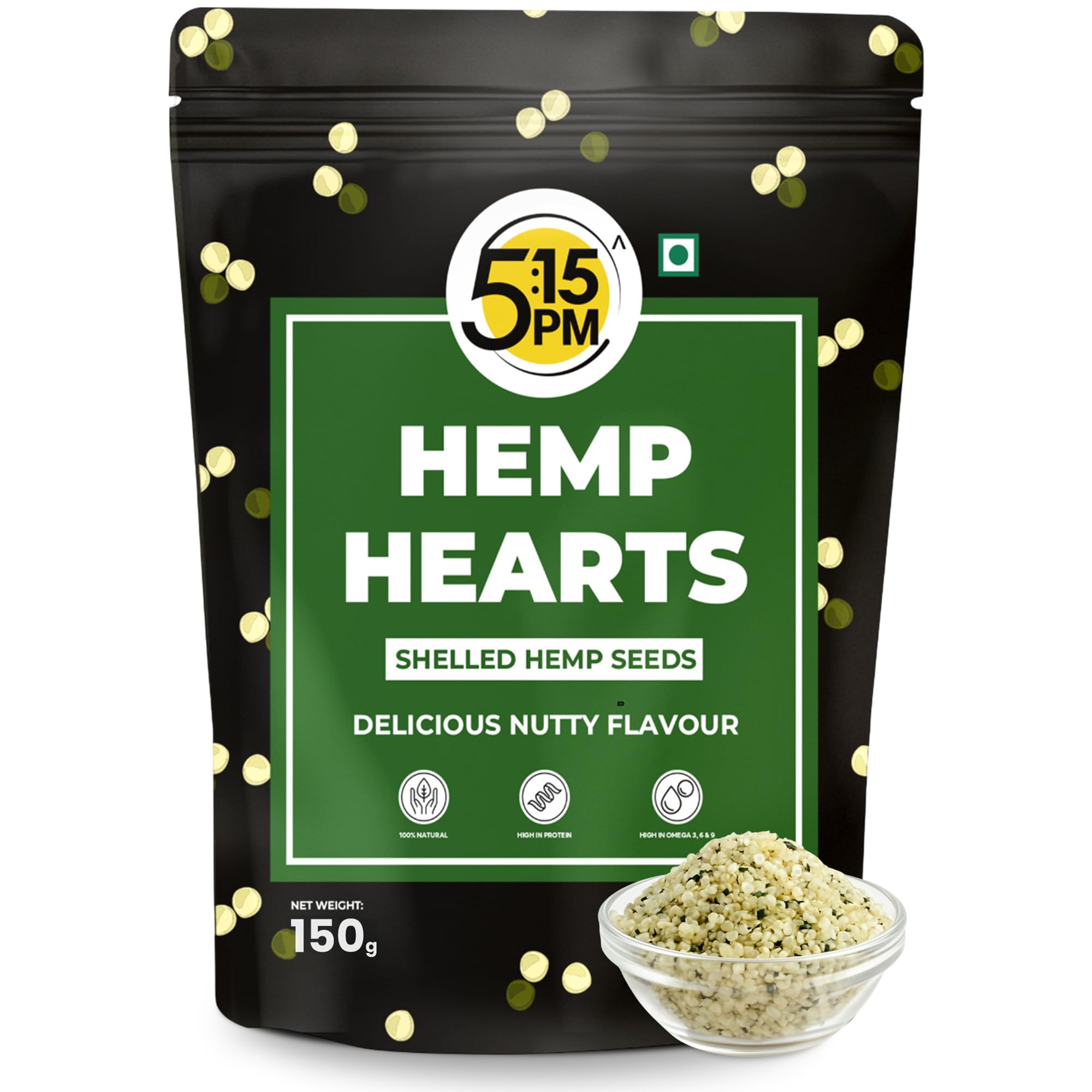 Hemp Hearts 150g | Hulled Hemp Seeds for Eating | Raw Shelled I Perfect for Smoothies & Salads