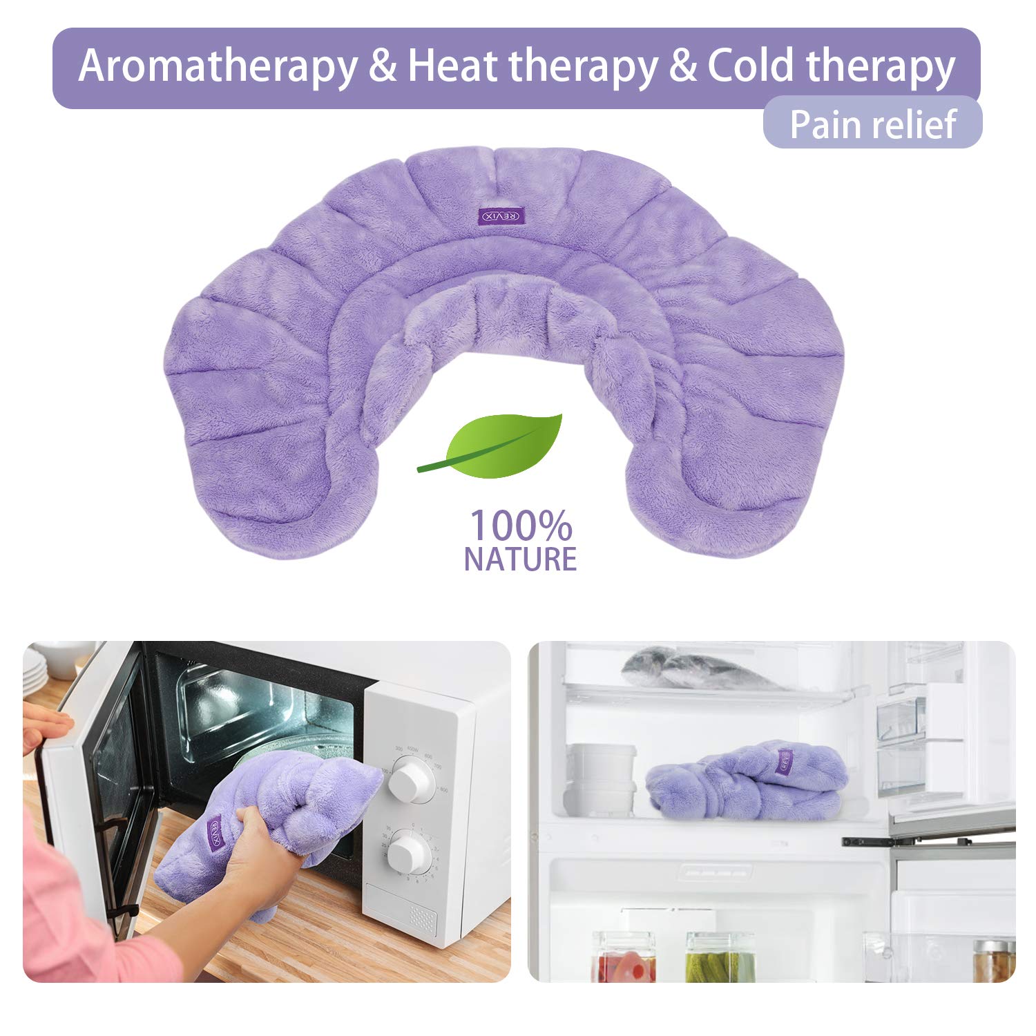 REVIX Microwave Heating Pad for Neck Shoulders and Back Pain Relief