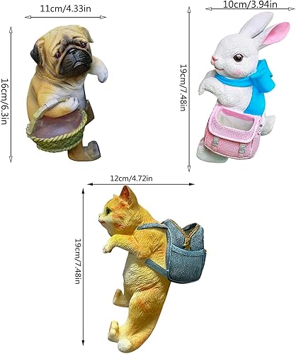 Miniatura 6 de SUCADA Maceta colgante creativa para decoración de jardín y patio, maceta de resina para decoración de plantas de interior para maceta, bonita