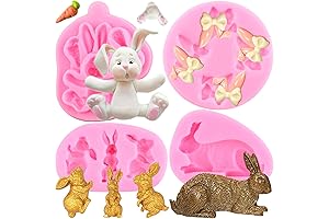 Easter Rabbit Silicone Fondant Mold Bunny Ears Chocolate Molds
