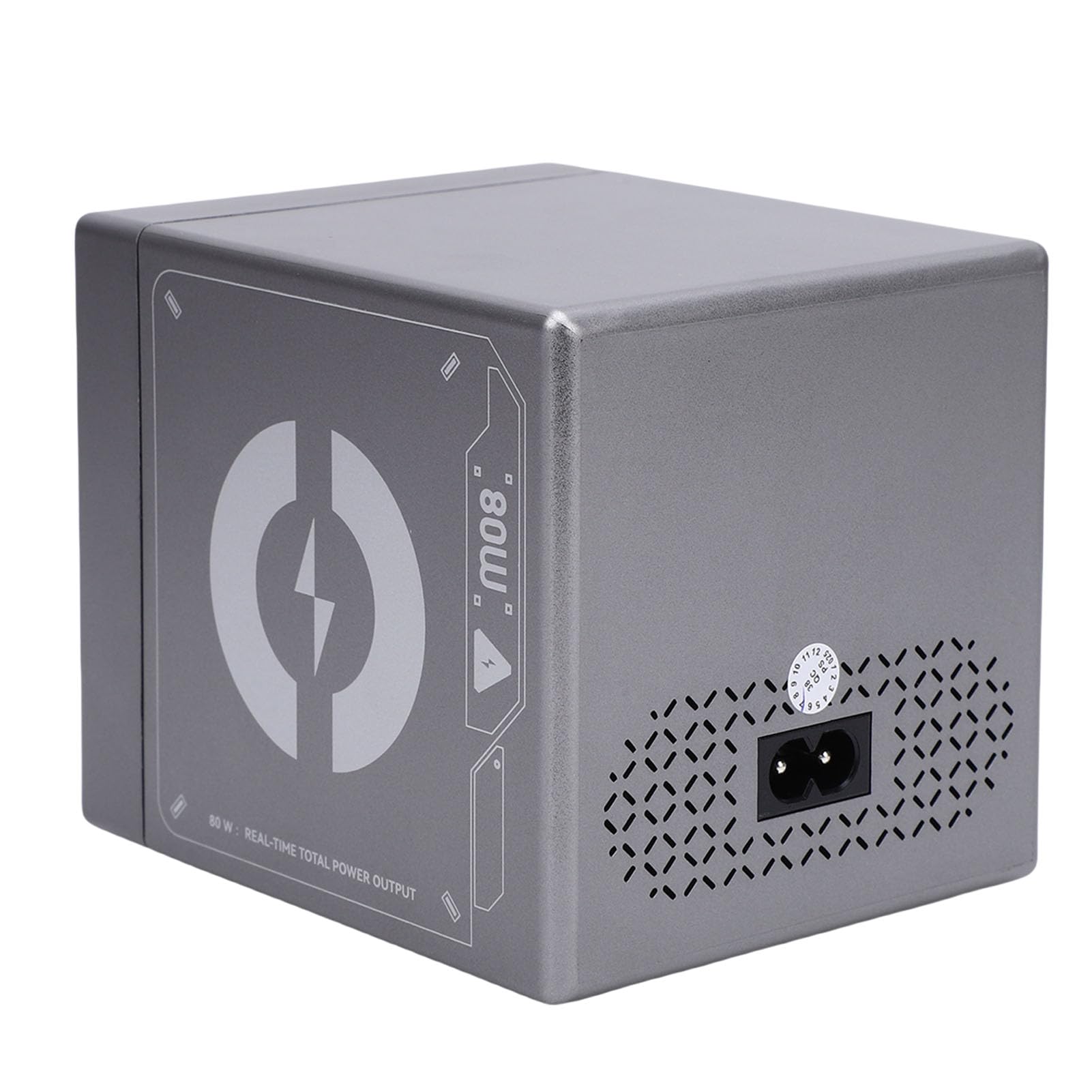Efficiente Stazione di Ricarica USB A da 80 W Caricabatterie Rapido Multiporta per Tablet, Laptop e Smartphone A Casa (Spina europea)